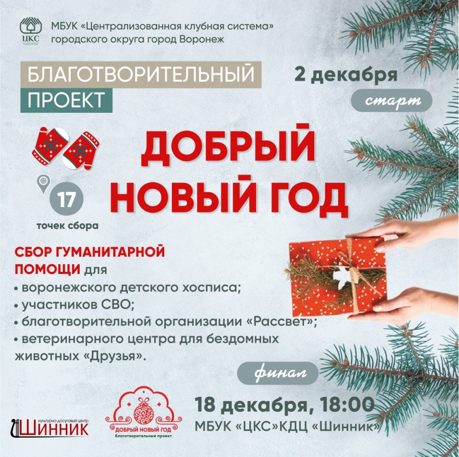 В Воронеже стартовала ежегодная благотворительная акция "Добрый Новый Год"
